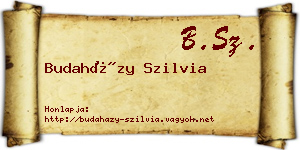 Budaházy Szilvia névjegykártya